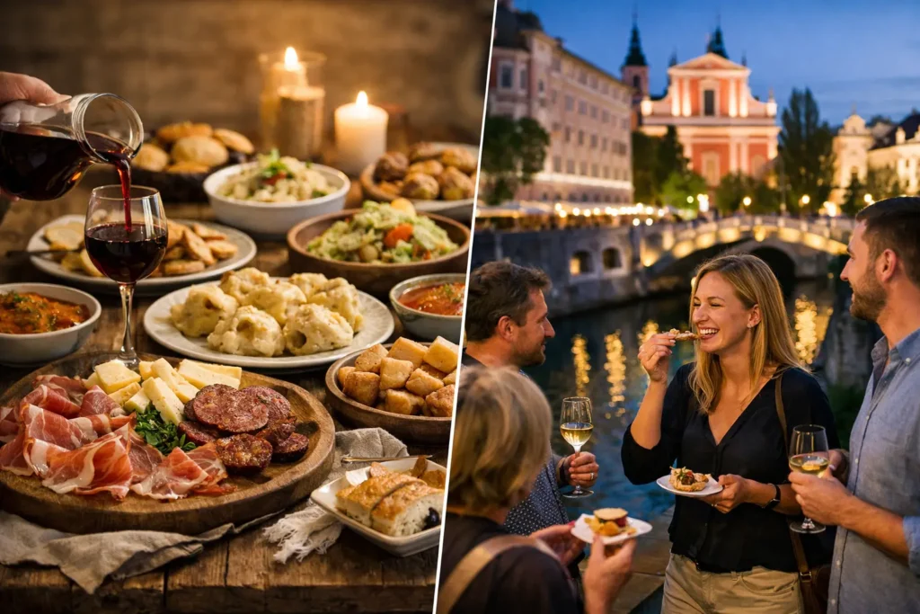 Slovenian Feast vs Food Tour for Your Ljubljana Night