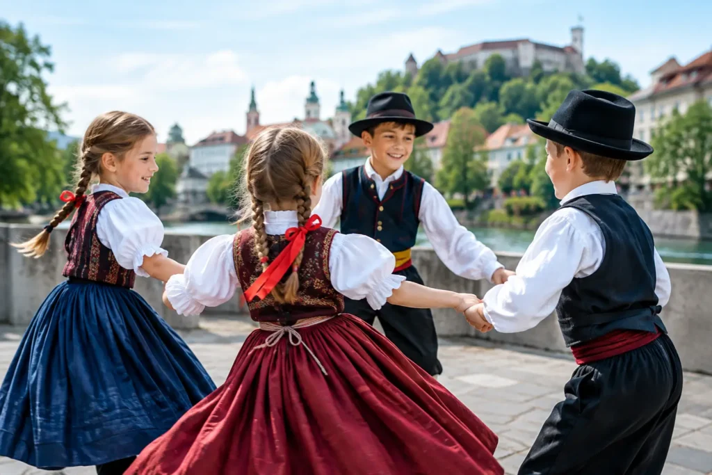 Can Children Join Folk Dances in Ljubljana?